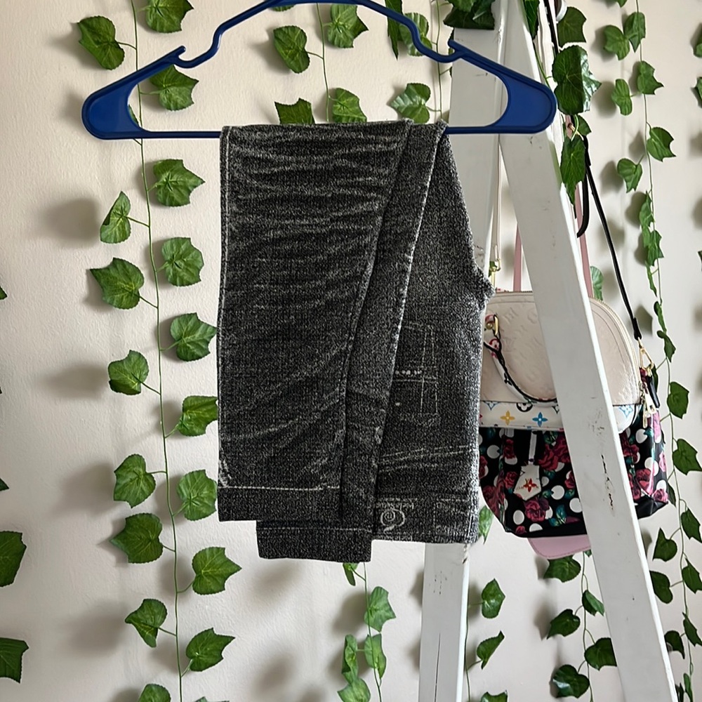 Leggings, Color: Grey, Size: One Size